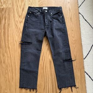 Agolde Parker jeans with side slits size 26